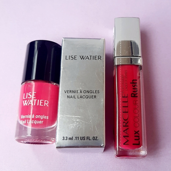 2pc Lise Watier Nail HOT PINK & Marcelle Gloss - Picture 4 of 6